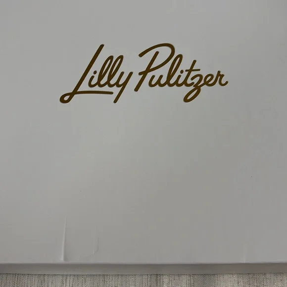 Lilly Pulitzer Green and Gold Tiered Serving Tray - Picture 2 of 3